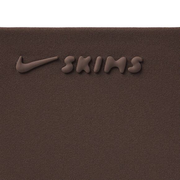🤎 In Hand Nike X SKIMS Matte Mock Neck Full Zip Jacket Sepia Women XS - Picture 4 of 6
